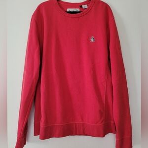 Penguin Coral Color Crewneck Midweight Sweatshirt M